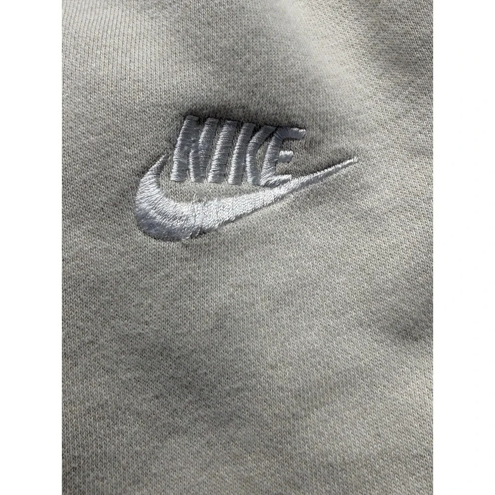 Nike Jogger‎ Sweatpants Mens Medium Beige fleece Athletic drawstring back pocket